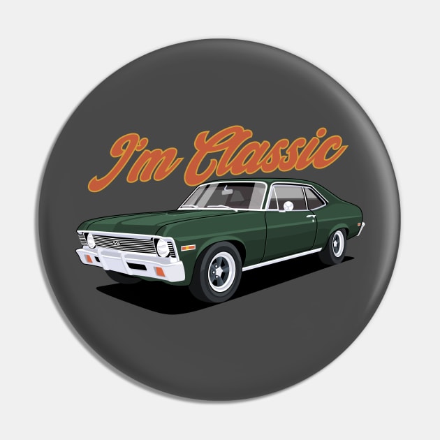 chevy Classic Car Pin by masjestudio