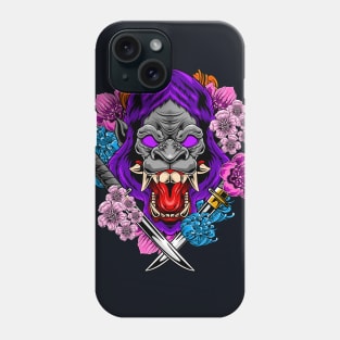 Japanese Animal - The Mad Gorilla Phone Case