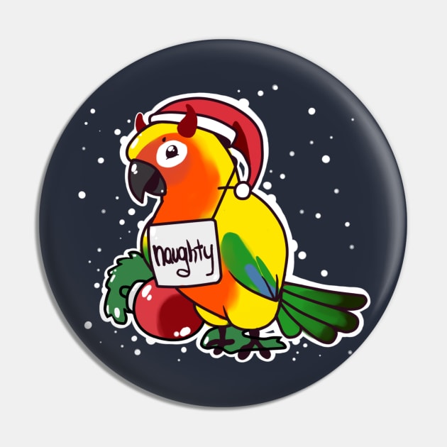 Naughty Sun Conure Pin by Shemii