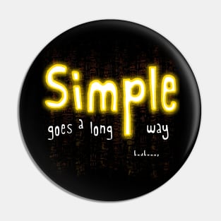 Simple goes a long way Pin