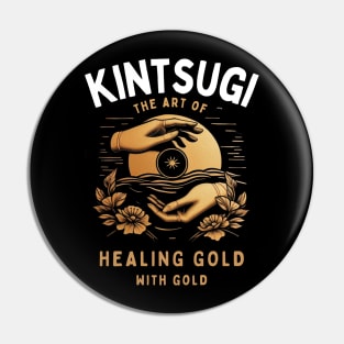 Kintsugi gold art for philosophy lovers Pin