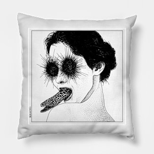 asc 591_Le regard de la Méduse (The mesmerising mermaid) Pillow