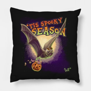 Spooky Season Candy Bat Pillow