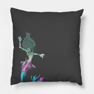 Zombie mermaid Pillow