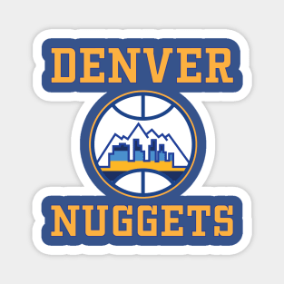 Nuggets Skyline Basketball Magnet