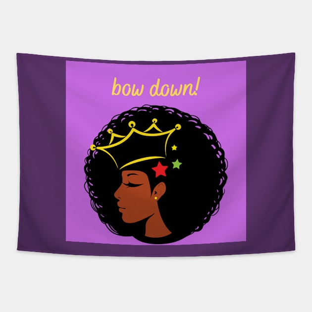 Bow Down to the Queen Tapestry by The Real Wil's store