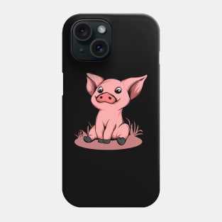 Cute Funny Happy Piglet Graphic Pig Lover Gift Phone Case