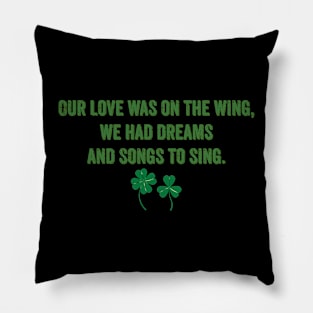 Fields Of Athenry Song Lyric Pillow