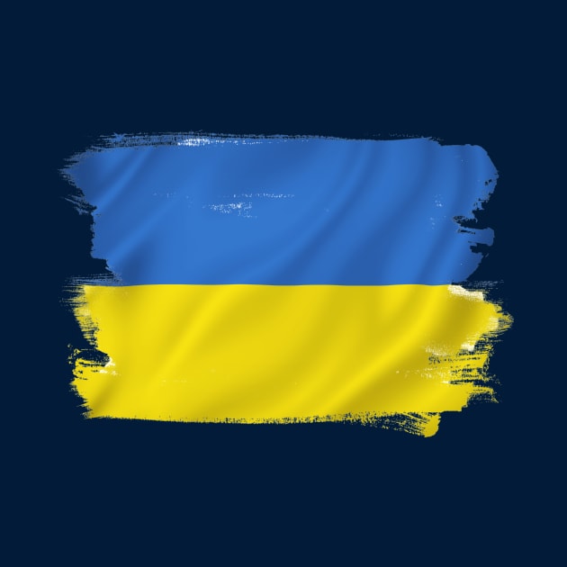 Vintage Ukraine flag, design with main colors of Ukraine by g14u