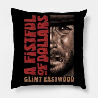 A Fistful Of Dollars, Sergio Leone, Clint Eastwood Pillow