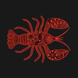 Lobster (black and red horizontal) T-Shirt