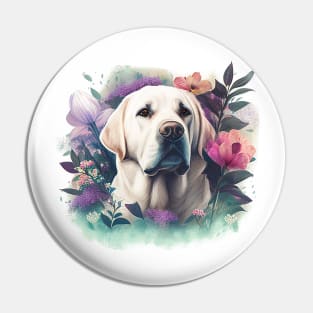 White Lab Pin