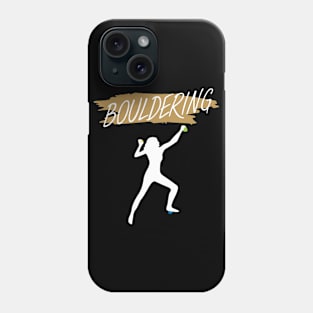 Bouldering women Phone Case