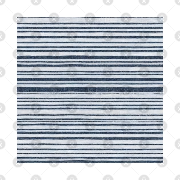 Regatta stripe on blue denim fabric textured by Anik Arts