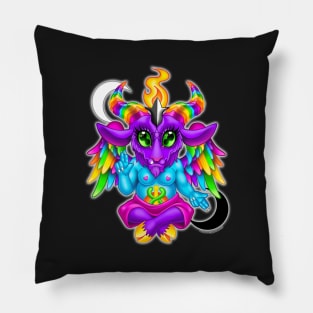 Rainbow Baphomet Pillow