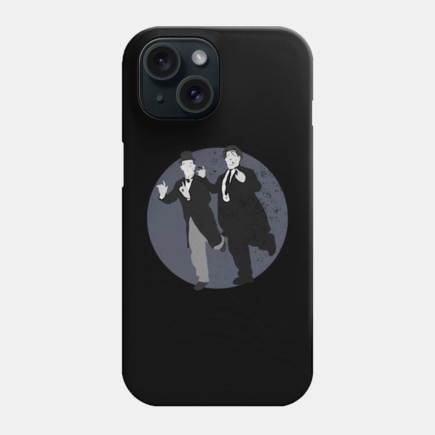 Grunge Urban Laurel and Hardy - Grey Phone Case by Gallery XXII