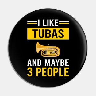 3 People Tuba Pin