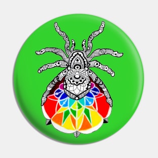 Spider Mandala Pin