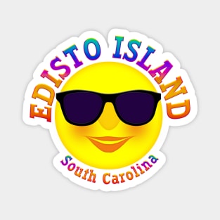 Colorful Cartoon Sun EDISTO ISLAND SOUTH CAROLINA Magnet