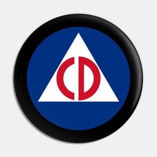 Civil Defense Pin