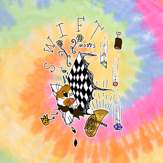 Swift Moves - A Tuba Cat Plays Chess Against Meat Racing Shapes by MacSquiddles