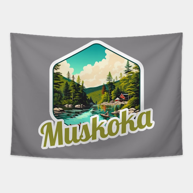 Muskoka, Canada Tapestry by PocketRoom