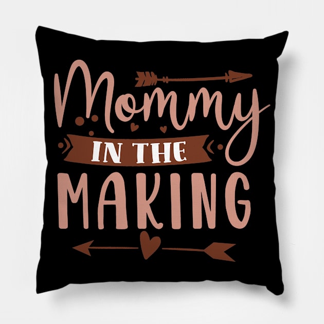 Mommy in the making, Pregnancy Gift, Maternity Gift, Gender Reveal, Mom to Be, Pregnant, Baby Announcement, Pregnancy Announcement Pillow by CoApparel