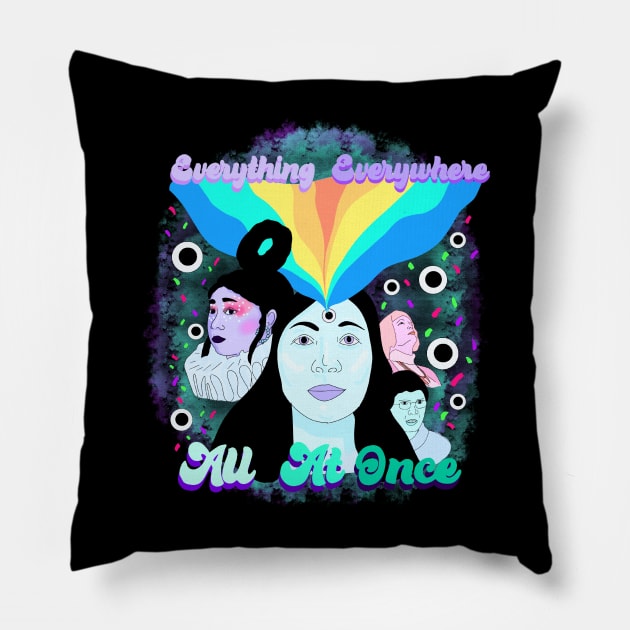 Everything Everywhere All At Once Pillow by SchlockHorror