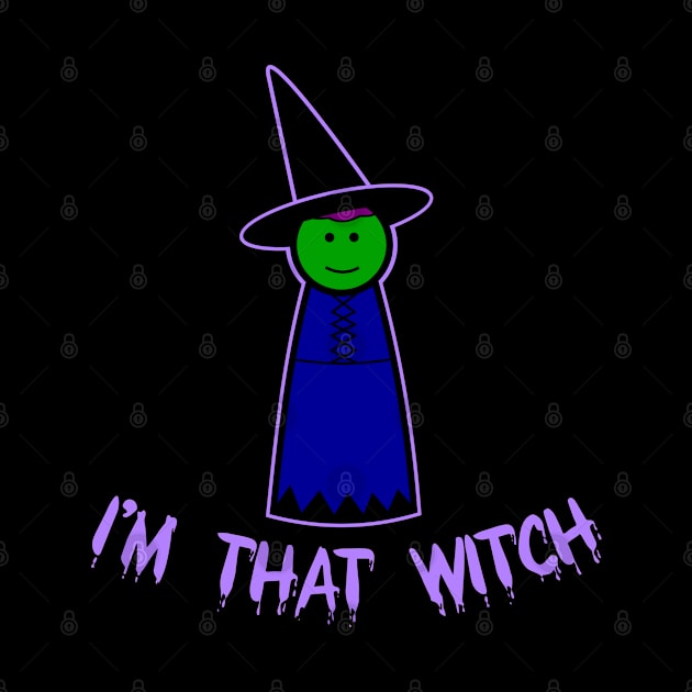 I'm That Witch Peg Doll by pegdolltees