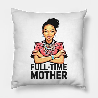 Full-Time Mother: A Portrait in Red, Orange, and Blue Pillow