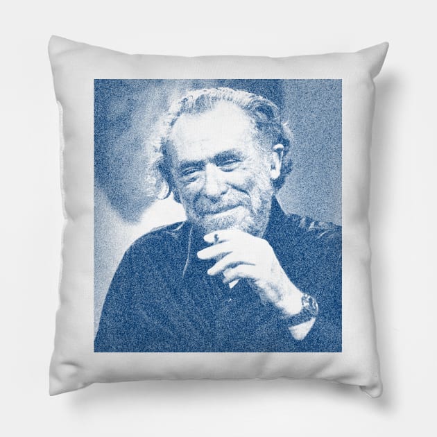 Charles Bukowski - Classic Sketch Pillow by NavyVW