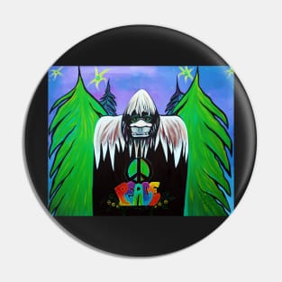 Bigfoot Peace Pin