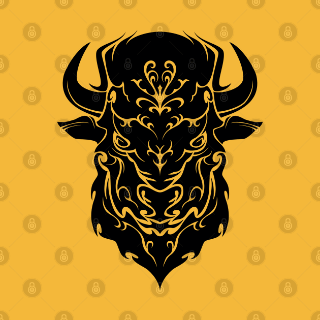 Tribal Bison by TurkeysDesign