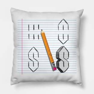 Universal Cool Point S Doodle 90s kids middle school meme Pillow