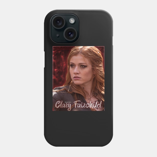 Shadowhunters Clary Fairchild - Red Smoke Phone Case by vickytoriaq