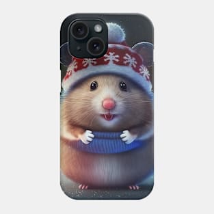 Cute Christmas Hamster Phone Case