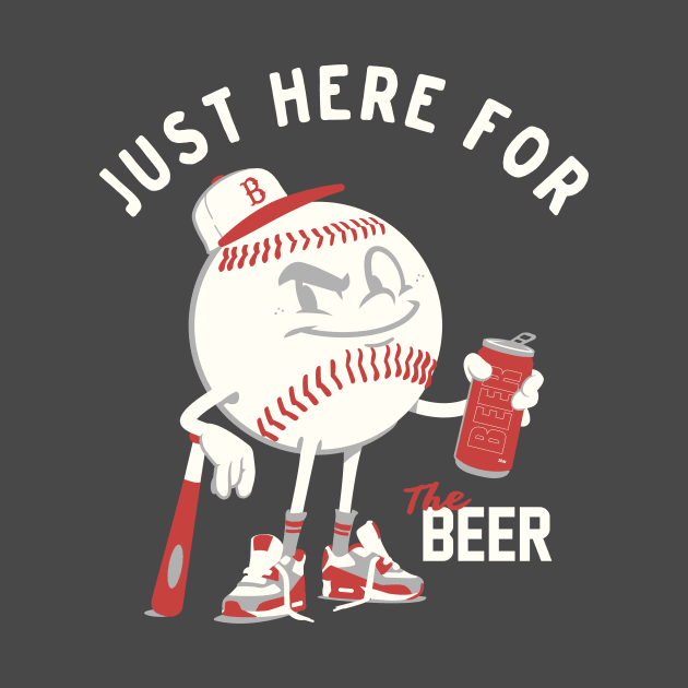 Here for the Beer Baseball by Old Dirty Dermot