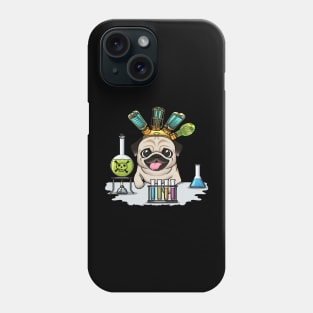 The Mad Scientist Pug: An Adorable and Eccentric Experiment Gone Woof Phone Case