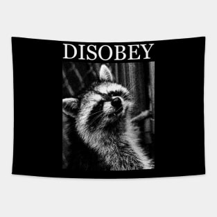 Raccoon Disobey Tapestry