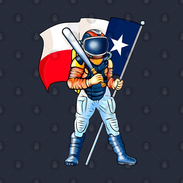 Houston Astros World series Champ Texas Flag Astronaut Space City by SafSafStore