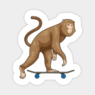 Monkey Skater Skateboard Magnet