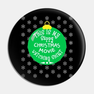 Green Ornament Christmas Watching Shirt Pin