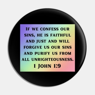 Bible Verse 1 John 1:9 Pin