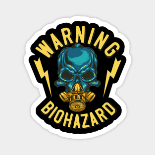 WARNING BIOHAZARD CORONAVIRUS COVID-19  T-SHIRT DESIGN Magnet