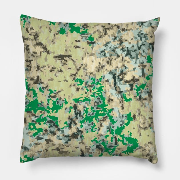 Grassland Camouflage Pillow by Sanworld