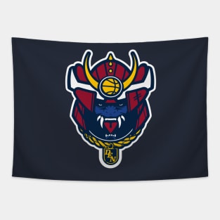 Denver Nuggets Samurai Warrior Mask Tapestry