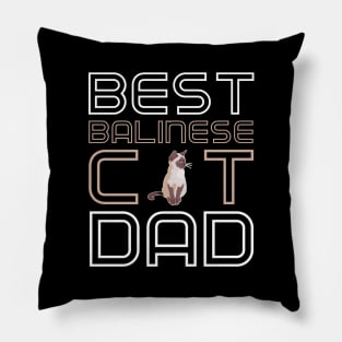 Best Balinese Cat Dad Pillow