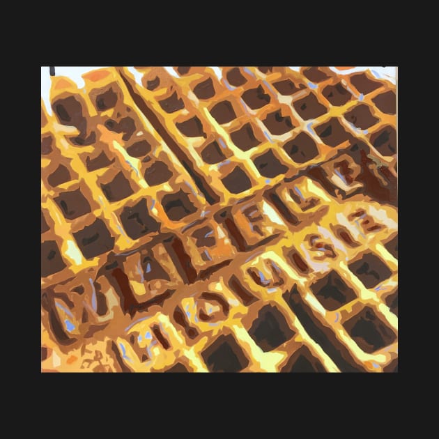 Waffle House Waffle Closeup by Jan Lewin Art Store