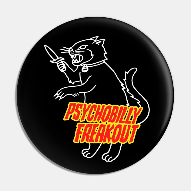 This Psychobilly Freakout Pin by fuzzdevil