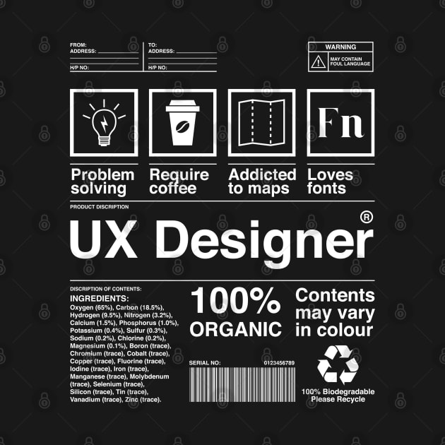 UX Designer Product Package Carton Ingredients by Live.Good